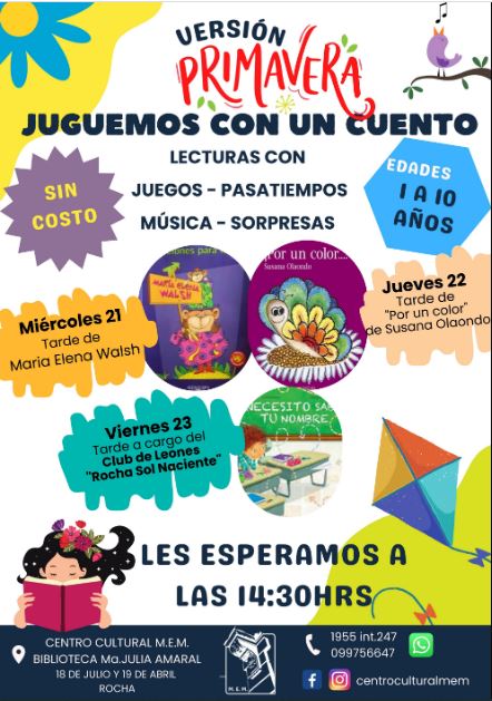 VACACIONES DE PRIMAVERA EN EL MEM – JUGUEMOS CON UN CUENTO